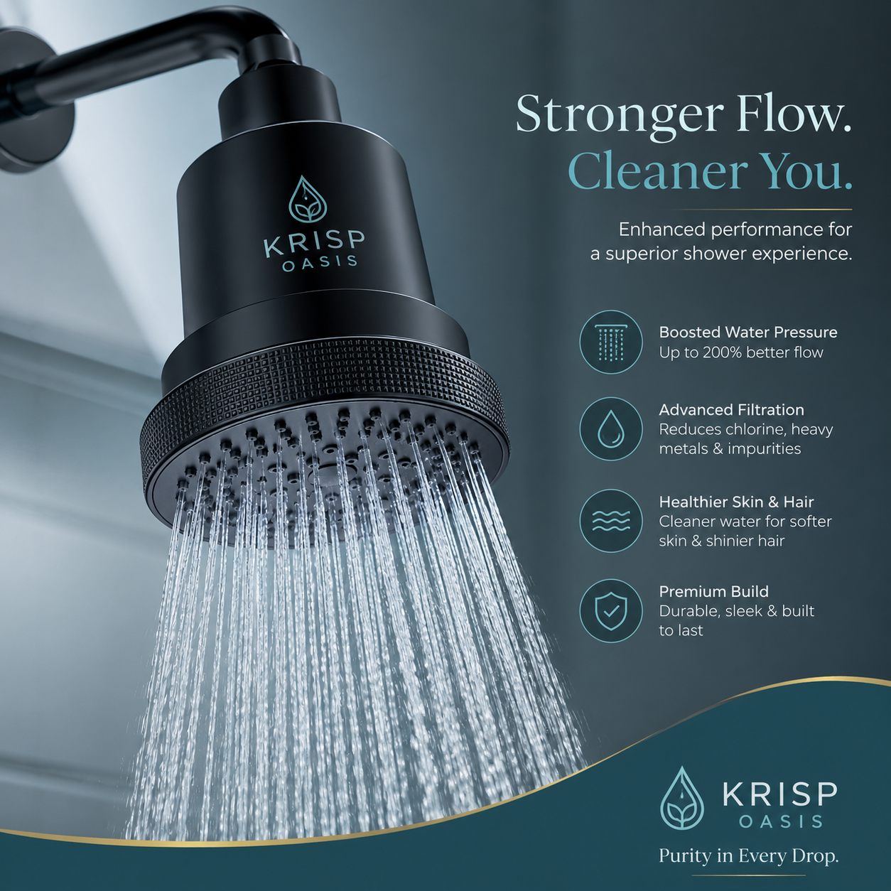 Clean shower water is the foundation of healthy skin & hair